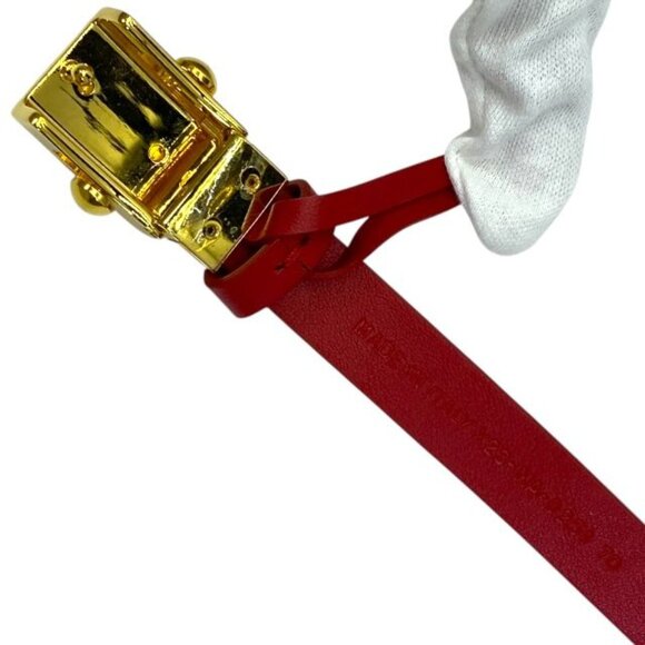 Christian Dior Belt Thin Belt CD Logo Red main image 9